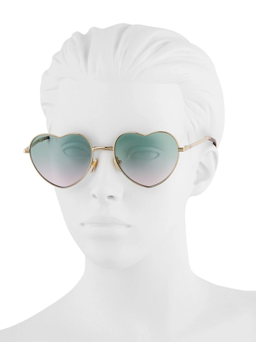 Chloé 60MM Heart Sunglasses 7 Chloé 60MM Heart Sunglasses - Image 5