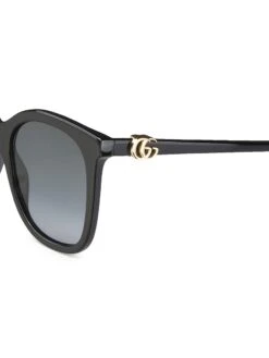 Gucci GG 55MM Square Sunglasses -Fashion Jewelry & Accessories 0400015606545 BLACK A2