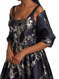 Metallic Shoulder Wrap -Fashion Jewelry & Accessories 0400015680000 NAVY A2