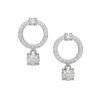 Attract Rhodium-Plated Swarovski Crystal Drop Earrings -Fashion Jewelry & Accessories 0400015812240 NOCOLOR