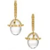 Classic 18K Gold, Diamond & Crystal Granulated Drop Earrings 1 Classic 18K Gold, Diamond & Crystal Granulated Drop Earrings -Fashion Jewelry & Accessories 0400015871307 YELLOWGOLD