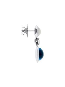 Bouton 2 18K White Gold & Multi-Gemstone Drop Earrings -Fashion Jewelry & Accessories 0400015929389 A1
