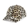 Ganni Leopard-Print Canvas Baseball Cap -Fashion Jewelry & Accessories 0400015955306 LEOPARD