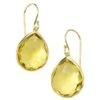 Rock Candy 18K Green Gold & Citrine Medium Teardrop Earrings