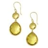 Snowman 18K Green Gold & Citrine Teardrop Earrings 2 Snowman 18K Green Gold & Citrine Teardrop Earrings -Fashion Jewelry & Accessories 0400016025798 GOLD