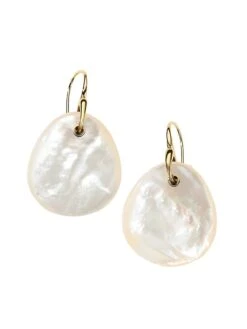 Rock Candy® Pebble 18K Green Gold & Mother-Of-Pearl Drop Earrings