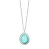 2T Rock Candy® Teardrop 18K Gold, Sterling Silver, Turquoise & Diamond Small Pendant Necklace 1 2T Rock Candy® Teardrop 18K Gold, Sterling Silver, Turquoise & Diamond Small Pendant Necklace -Fashion Jewelry & Accessories 0400016068794 SILVER