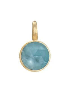 Jaipur Color 18K Yellow Gold & Aquamarine Small Pendant