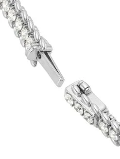 18K White Gold & Diamond Line Bracelet -Fashion Jewelry & Accessories 0400016211246 A2