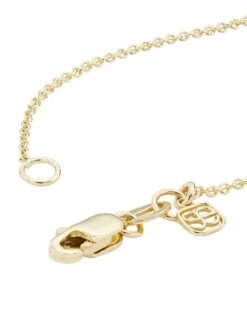 14K Yellow Gold & Diamond Cupid-Coin Pendant Necklace -Fashion Jewelry & Accessories 0400016220860 A2