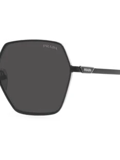 Prada 58MM Geometric Sunglasses -Fashion Jewelry & Accessories 0400016274007 BLACK A2