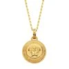 Versace Medusa Biggie Goldtone Pendant Necklace -Fashion Jewelry & Accessories 0400016279581 GOLD