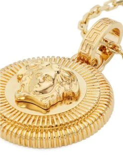 Versace Medusa Biggie Goldtone Pendant Necklace -Fashion Jewelry & Accessories 0400016279581 GOLD A3