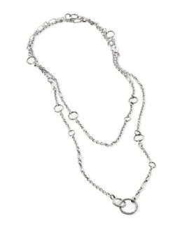 Palu Sautoir Sterling Silver Chain Necklace -Fashion Jewelry & Accessories 0400016296554 A1