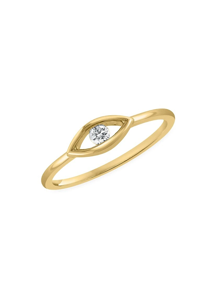 14K Yellow Gold & 0.08 TCW Diamond Ring 4 14K Yellow Gold & 0.08 TCW Diamond Ring - Image 2