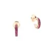 Pomellato Iconica 18K Rose Gold & Ruby Hoop Earrings -Fashion Jewelry & Accessories 0400016337284 NOCOLOR
