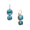 Pomellato Nudo 18K Rose Gold, London Blue Topaz & Diamond Drop Earrings -Fashion Jewelry & Accessories 0400016337295 NOCOLOR