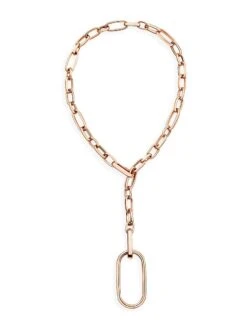 Pomellato Iconica 18K Rose Gold Convertible Chain Necklace