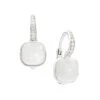 Pomellato Nudo 18K White Gold, Milky Quartz & Diamond Drop Earrings -Fashion Jewelry & Accessories 0400016337310 NOCOLOR