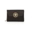 Versace La Medusa Satin Crystal-Embellished Pouch-On-Chain -Fashion Jewelry & Accessories 0400016338646 BLACKVERSACEGOLD