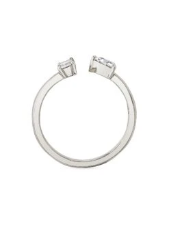 14K White Gold & Lab-Grown Diamond Cuff Ring -Fashion Jewelry & Accessories 0400016356942 WHITEGOLD A2