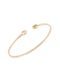 Gucci Running G 18K Rose Gold Bangle