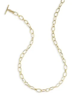 18K Gold Scultura Link Necklace
