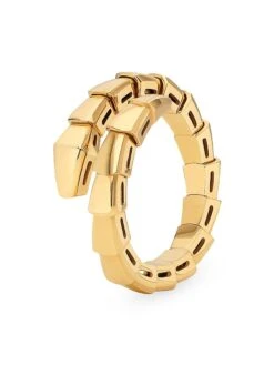Bvlgari Serpenti Viper 18K Yellow Gold Wrap Ring