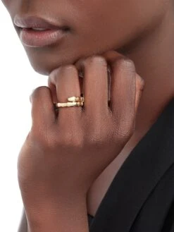 Bvlgari Serpenti Viper 18K Yellow Gold Wrap Ring -Fashion Jewelry & Accessories 0400016563619 YELLOWGOLD A2