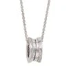 Bvlgari B.Zero1 18K White Gold & Diamond Pendant Necklace -Fashion Jewelry & Accessories 0400016563659 WHITEGOLD