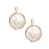 14K Rose Gold & White Diamond Shake Earrings -Fashion Jewelry & Accessories 0400016568856 NOCOLOR