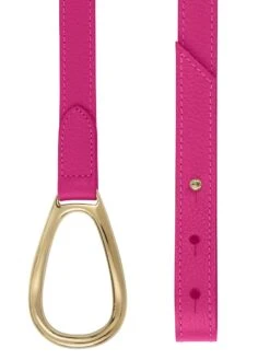 L'adorable Leather Belt -Fashion Jewelry & Accessories 0400016575037 MAGENTA A1