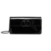 Valentino Garavani VLogo Patent Leather Wallet-On-Chain