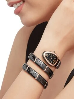 Bvlgari Serpenti Limited Edition Rose Gold, Stainless Steel & Diamond Twist Watch -Fashion Jewelry & Accessories 0400016726851 NOCOLOR A2