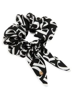 Versace Logo Silk Scrunchie