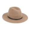 Madison Wool Felt Hat -Fashion Jewelry & Accessories 0400016750408 TAUPEBLACK