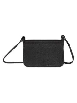 Longchamp Le Foulonné Leather Wallet-On-Strap