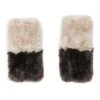 Knitted 2-Tone Shearling Fingerless Gloves 2 Knitted 2-Tone Shearling Fingerless Gloves -Fashion Jewelry & Accessories 0400016792724 CHOCOLATEIVORY
