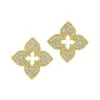 Venetian Princess 18K Yellow Gold & Diamond Stud Earrings -Fashion Jewelry & Accessories 0400016795159 GOLD