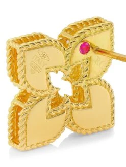 Venetian Princess 18K Yellow Gold & Diamond Stud Earrings 8 Venetian Princess 18K Yellow Gold & Diamond Stud Earrings -Fashion Jewelry & Accessories 0400016795159 GOLD A2