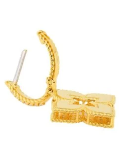 Venetian Princess 18K Yellow Gold & Diamond Huggie Earrings -Fashion Jewelry & Accessories 0400016795166 GOLD A2