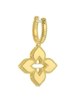 Venetian Princess 18K Yellow Gold & Diamond Huggie Earrings -Fashion Jewelry & Accessories 0400016795166 GOLD A3