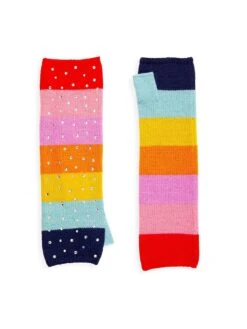Carolyn Rowan X Stephanie Gottlieb Merino Wool Striped Gloves