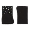 Flip-Top Embellished Cashmere Fingerless Gloves -Fashion Jewelry & Accessories 0400016834731 BLACKRAINBOW