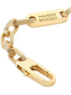 Uomo 18K Gold Coiled Open Chain Bracelet -Fashion Jewelry & Accessories 0400016875081 YELLOWGOLD A2