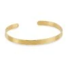 Uomo 18K Gold Brushed Cuff Bracelet -Fashion Jewelry & Accessories 0400016875092 YELLOWGOLD