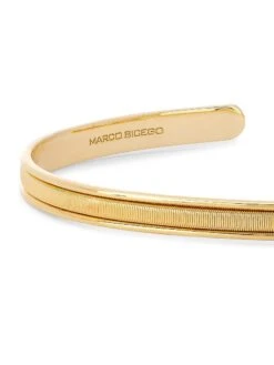 Uomo 18K Yellow Gold Cuff -Fashion Jewelry & Accessories 0400016875098 YELLOWGOLD A2