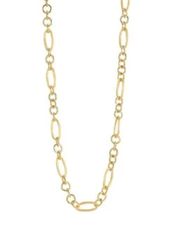 Jaipur 18K Yellow Gold Mixed-Link Convertible Chain Necklace