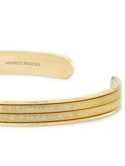 Uomo 18K Gold Three-Row Cuff Bracelet 7 Uomo 18K Gold Three-Row Cuff Bracelet -Fashion Jewelry & Accessories 0400016875292 YELLOWGOLD A2