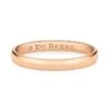 Wide Court Band 18K Rose Gold Wedding Ring -Fashion Jewelry & Accessories 0400016893120 PINK